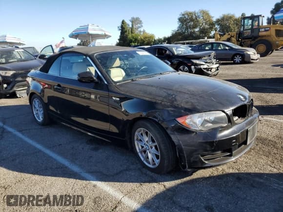 ✅ 2010 BMW 1 Series 128i • VIN: WBAUN1C56AVH82146 • Lot: 79296544. Listed on Copart with 79,976 mi. Free auction sales archive from the USA and detailed vehicle history report at DreamBid. Image 4.