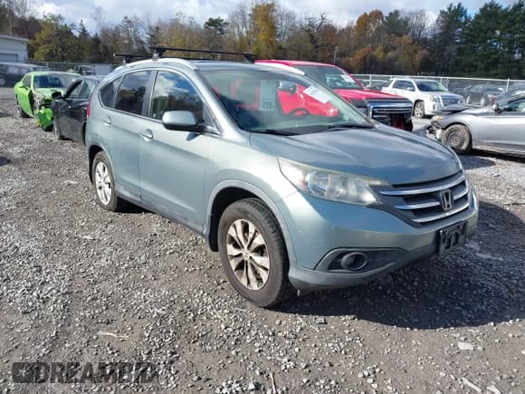 ✅ 2012 Honda CR-V EX-L • VIN: JHLRM4H76CC020795 • Lot: 43629265. Listed on IAAI with 257,371 mi. Free auction sales archive from the USA and detailed vehicle history report at DreamBid. Image 1.