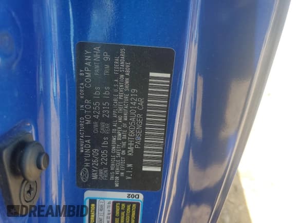 ✅ 2010 Hyundai Genesis Coupe • VIN: KMHHT6KD5AU014219 • Lot: 55022775. Wystawiony na Copart z przebiegiem 126 043 mil. Bezpłatny archiwum sprzedaży aukcyjnych z USA i szczegółowy raport historii pojazdu na DreamBid. Zdjęcie 12.