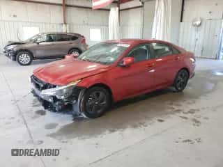 2023 Hyundai Elantra Blue with VIN KMHLM4AJ1PU060741, listed as a Copart auction lot 84658145 with 37,308 mi miles and Salvage title. Bid and sale history available at DreamBid. Image 1.