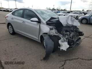 2022 Hyundai Accent SE с VIN 3KPC24A67NE167729, выставлен на аукционе Copart как лот 82783215 с пробегом 19 905 миль миль и Списание • Salvage title. История ставок и продаж доступна на DreamBid. Изображение 4.