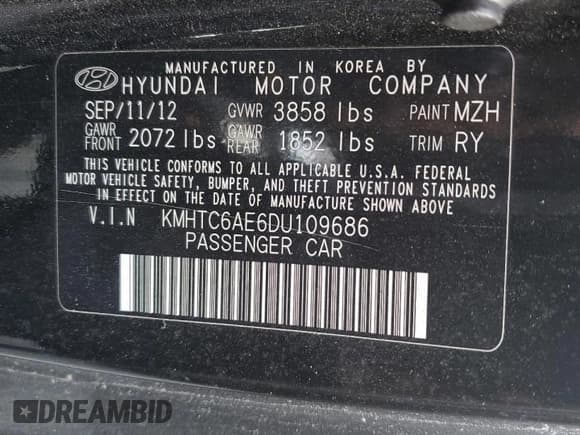 ✅ 2013 Hyundai Veloster Turbo • VIN: KMHTC6AE6DU109686 • Lot: 76933534. Wystawiony na Copart z przebiegiem 182 139 mil. Bezpłatny archiwum sprzedaży aukcyjnych z USA i szczegółowy raport historii pojazdu na DreamBid. Zdjęcie 13.