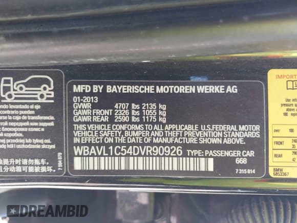 ✅ 2013 BMW X1 xDrive28i • VIN: WBAVL1C54DVR90926 • Lot: 42792895. Wystawiony na IAAI z przebiegiem Nie podano. Bezpłatny archiwum sprzedaży aukcyjnych z USA i szczegółowy raport historii pojazdu na DreamBid. Zdjęcie 9.