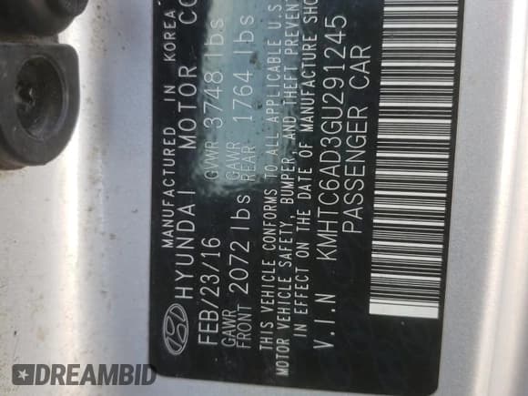 ✅ 2016 Hyundai Veloster • VIN: KMHTC6AD3GU291245 • Lot: 41369254. Wystawiony na Copart z przebiegiem Nie podano. Bezpłatny archiwum sprzedaży aukcyjnych z USA i szczegółowy raport historii pojazdu na DreamBid. Zdjęcie 12.