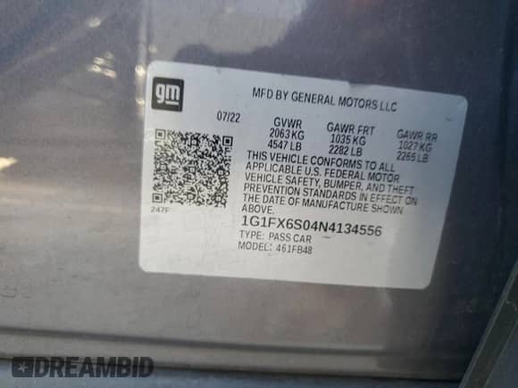 2022 Chevrolet Bolt EV 2LT z VIN 1G1FX6S04N4134556, wystawiony jako Copart lot #42897614 z przebiegiem 9 296 mil mil oraz . Historia ofert i sprzedaży dostępna na DreamBid. Obrazek 12.