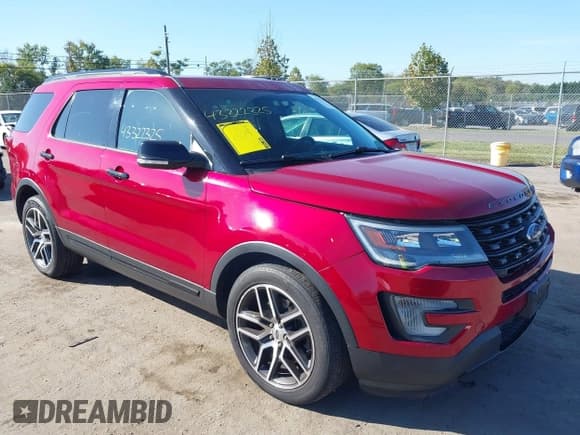 ✅ 2017 Ford Explorer Sport • VIN: 1FM5K8GT1HGA09206 • Lot: 43322325. Wystawiony na IAAI z przebiegiem 119 999 mil. Bezpłatny archiwum sprzedaży aukcyjnych z USA i szczegółowy raport historii pojazdu na DreamBid. Zdjęcie 1.
