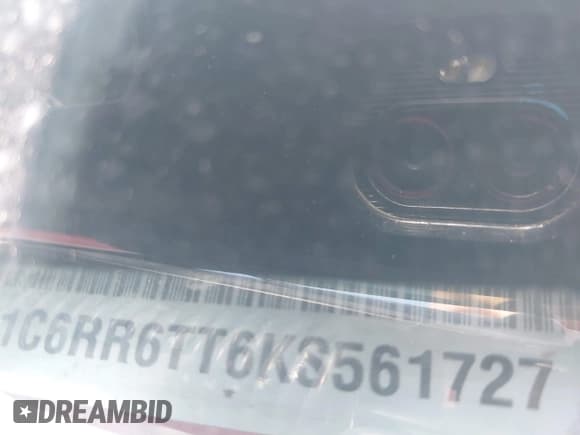 ✅ 2019 Ram 1500 SLT • VIN: 1C6RR6TT6KS561727 • Lot: 42156238. Listed on IAAI with 124,578 mi. Free auction sales archive from the USA and detailed vehicle history report at DreamBid. Image 9.