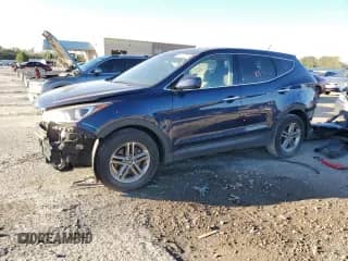 2018 Hyundai Santa Fe 2.4L with VIN 5XYZT3LB1JG533709, listed as a Copart auction lot 86217035 with 122,922 mi miles and Salvage title. Bid and sale history available at DreamBid. Image 1.