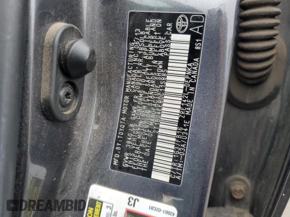 ✅ 2013 Toyota Corolla LE • VIN: 2T1BU4EE8DC115885 • Лот: 82450535. Опубликован ранее на Copart с пробегом 219 464 миль. Бесплатный доступ к архиву аукционных продаж из США и подробный отчёт об истории автомобиля на DreamBid. Изображение 12.