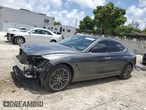 ✅ 2019 Genesis G70 Advanced • VIN: KMTG34LA7KU043961 • Lot: 60412685. Wystawiony na Copart z przebiegiem 47 710 mil. Bezpłatny archiwum sprzedaży aukcyjnych z USA i szczegółowy raport historii pojazdu na DreamBid. Zdjęcie 1.