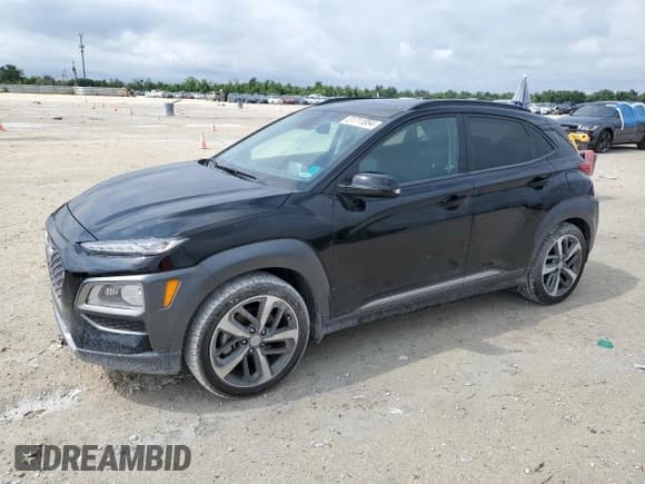 ✅ 2021 Hyundai Kona Ultimate • VIN: KM8K53A51MU659253 • Лот: 51711854. Опубликован ранее на Copart с пробегом 10 041 миль. Бесплатный доступ к архиву аукционных продаж из США и подробный отчёт об истории автомобиля на DreamBid. Изображение 1.