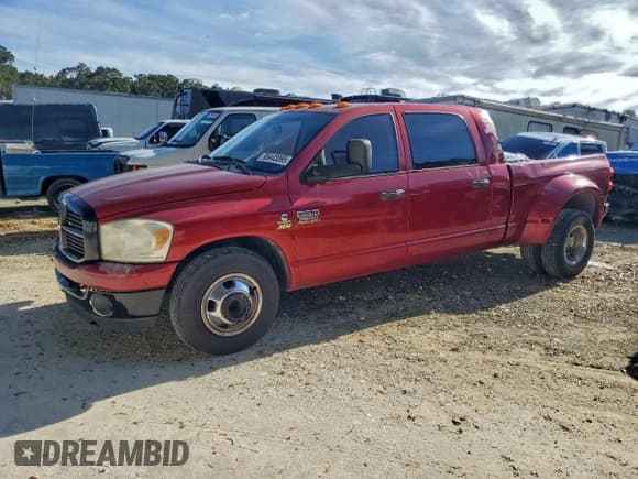 ✅ 2008 Dodge RAM • VIN: 3D7ML49AX8G111440 • Lot: 95443095. Listed on Copart with 176,756 mi. Free auction sales archive from the USA and detailed vehicle history report at DreamBid. Image 1.
