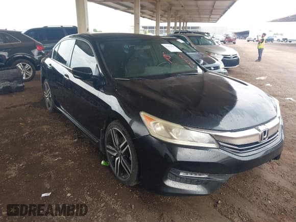 ✅ 2016 Honda Accord Sport • VIN: 1HGCR2F5XGA017170 • Lot: 43433670. Wystawiony na IAAI z przebiegiem 190 274 mil. Bezpłatny archiwum sprzedaży aukcyjnych z USA i szczegółowy raport historii pojazdu na DreamBid. Zdjęcie 1.