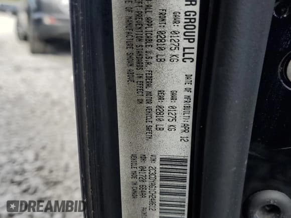 ✅ 2012 Dodge Challenger SXT • VIN: 2C3CDYAG1CH240612 • Lot: 70362425. Wystawiony na Copart z przebiegiem 122 485 mil. Bezpłatny archiwum sprzedaży aukcyjnych z USA i szczegółowy raport historii pojazdu na DreamBid. Zdjęcie 12.