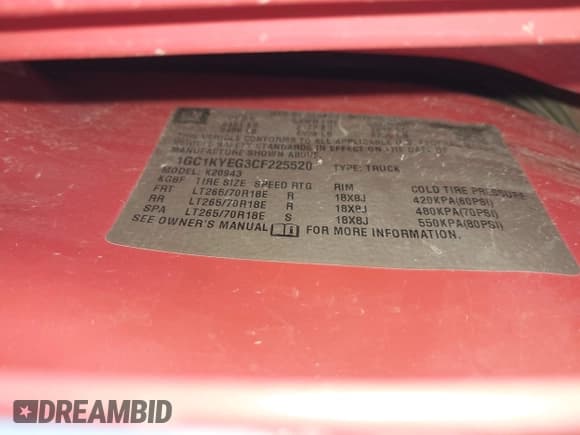 ✅ 2012 Chevrolet Silverado 2500HD LTZ • VIN: 1GC1KYEG3CF225520 • Lot: 40979301. Listed on IAAI with Not provided. Free auction sales archive from the USA and detailed vehicle history report at DreamBid. Image 9.