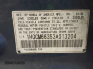 ✅ 2003 Honda Accord LX • VIN: 1HGCM66353A013204 • Lot: 41463511. Listed on IAAI with 265,647 mi. Free auction sales archive from the USA and detailed vehicle history report at DreamBid. Image 9.