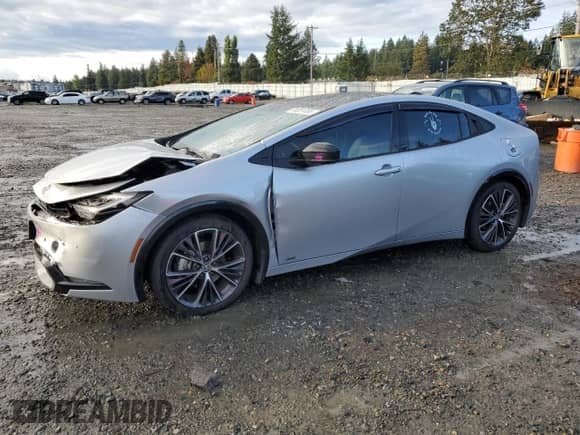 2024 Toyota Prius Limited с VIN JTDADABU0R3007511, выставлен на аукционе Copart как лот 84831855 с пробегом 37 084 миль миль и Списание • Salvage title. История ставок и продаж доступна на DreamBid. Изображение 1.