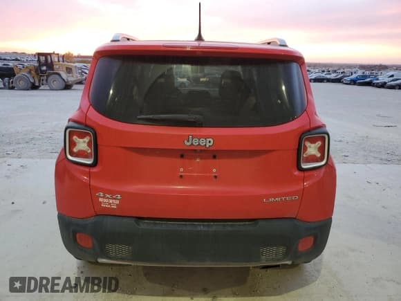 ✅ 2016 Jeep Renegade Limited • VIN: ZACCJBDT0GPC74748 • Lot: 91658525. Listed on Copart with 144,125 mi. Free auction sales archive from the USA and detailed vehicle history report at DreamBid. Image 6.