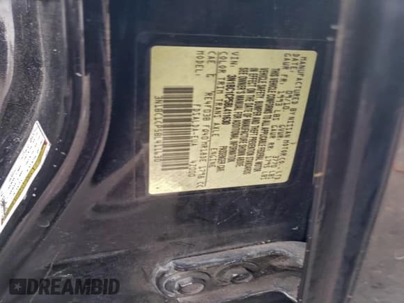 ✅ 2011 Nissan Versa S • VIN: 3N1BC1CP5BL411630 • Lot: 95102445. Wystawiony na Copart z przebiegiem Nie podano. Bezpłatny archiwum sprzedaży aukcyjnych z USA i szczegółowy raport historii pojazdu na DreamBid. Zdjęcie 13.