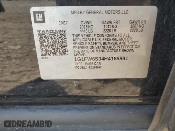 ✅ 2017 Chevrolet Bolt EV LT • VIN: 1G1FW6S04H4186891 • Лот: 80960925. Опубликован ранее на Copart с пробегом 85 833 миль. Бесплатный доступ к архиву аукционных продаж из США и подробный отчёт об истории автомобиля на DreamBid. Изображение 12.