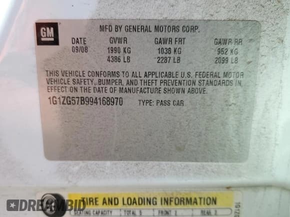 ✅ 2009 Chevrolet Malibu 1LS • VIN: 1G1ZG57B994168970 • Lot: 74107274. Listed on Copart with 158,253 mi. Free auction sales archive from the USA and detailed vehicle history report at DreamBid. Image 12.