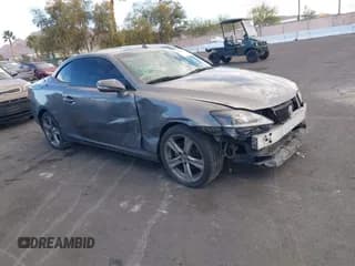 ✅ 2012 Lexus IS 250 C • VIN: JTHFF2C28C2523131 • Lot: 43852740. Listed on IAAI with 156,061 mi. Free auction sales archive from the USA and detailed vehicle history report at DreamBid. Image 1.