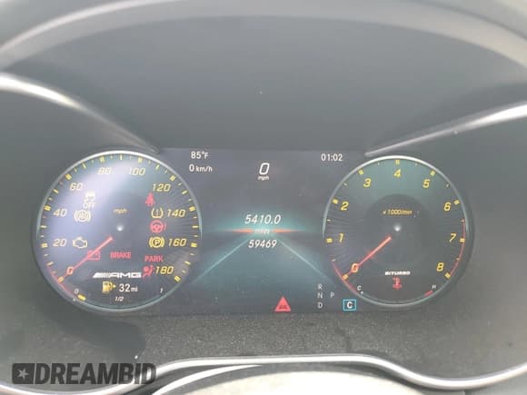 ✅ 2019 Mercedes-Benz C 43 AMG • VIN: 55SWF6EB4KU292762 • Lot: 57553335. Wystawiony na Copart z przebiegiem 59 469 mil. Bezpłatny archiwum sprzedaży aukcyjnych z USA i szczegółowy raport historii pojazdu na DreamBid. Zdjęcie 9.