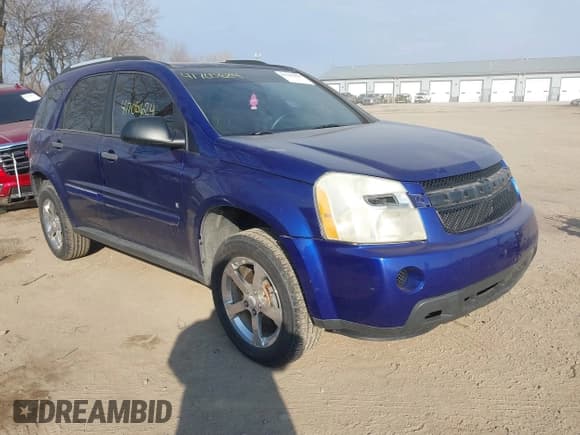 ✅ 2007 Chevrolet Equinox LS • VIN: 2CNDL23F676092202 • Lot: 41705624. Listed on IAAI with 143,731 mi. Free auction sales archive from the USA and detailed vehicle history report at DreamBid. Image 1.