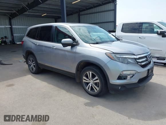 ✅ 2018 Honda Pilot EX-L • VIN: 5FNYF6H59JB045137 • Lot: 43168480. Listed on IAAI with 109,034 mi. Free auction sales archive from the USA and detailed vehicle history report at DreamBid. Image 1.