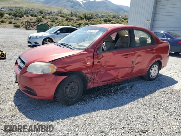 ✅ 2007 Chevrolet Aveo LS • VIN: KL1TD56657B076247 • Lot: 56247915. Wystawiony na Copart z przebiegiem Nie podano. Bezpłatny archiwum sprzedaży aukcyjnych z USA i szczegółowy raport historii pojazdu na DreamBid. Zdjęcie 1.