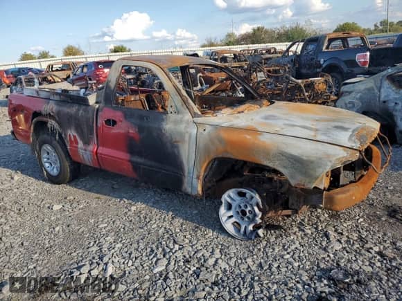 2003 Dodge Dakota with VIN 1D7GG16X23S267062, listed as a Copart auction lot 71924784 with Not provided miles and Salvage title. Bid and sale history available at DreamBid. Image 4.