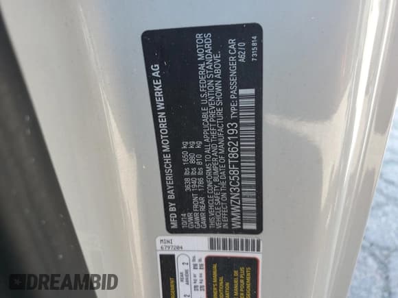 ✅ 2015 MINI Convertible • VIN: WMWZN3C58FT862193 • Lot: 66666545. Wystawiony na Copart z przebiegiem 53 555 mil. Bezpłatny archiwum sprzedaży aukcyjnych z USA i szczegółowy raport historii pojazdu na DreamBid. Zdjęcie 12.