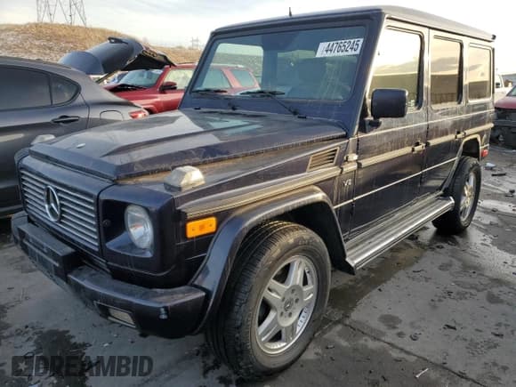 ✅ 2002 Mercedes-Benz G 500 • VIN: WDCYR49E72X133986 • Lot: 44765245. Listed on Copart with 138,580 mi. Free auction sales archive from the USA and detailed vehicle history report at DreamBid. Image 1.