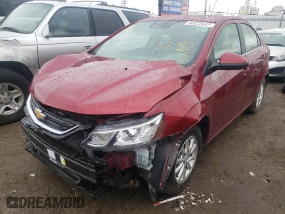 ✅ 2020 Chevrolet Sonic LT • VIN: 1G1JD5SB3L4122023 • Лот: 40572642. Размещён на Copart с пробегом 23 582 миль миль. Получите бесплатный доступ к архиву аукционных продаж из США и посмотрите подробный отчёт об истории автомобиля на DreamBid. Изображение 2.