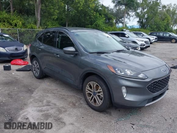 ✅ 2021 Ford Escape SEL • VIN: 1FMCU9H60MUB35715 • Lot: 43572221. Listed on IAAI with Not provided. Free auction sales archive from the USA and detailed vehicle history report at DreamBid. Image 1.