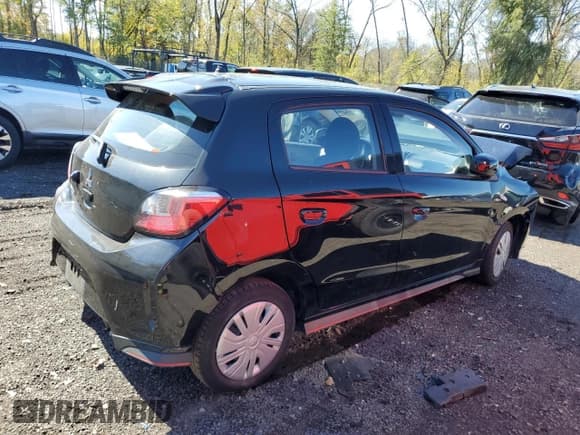 ✅ 2022 Mitsubishi Mirage ES • VIN: ML32AUHJ2NH007716 • Lot: 85845285. Listed on Copart with 25,464 mi. Free auction sales archive from the USA and detailed vehicle history report at DreamBid. Image 3.