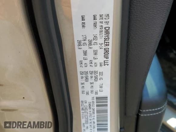 ✅ 2014 Dodge Durango Citadel • VIN: 1C4SDJET1EC972959 • Lot: 63964855. Listed on Copart with 105,403 mi. Free auction sales archive from the USA and detailed vehicle history report at DreamBid. Image 12.