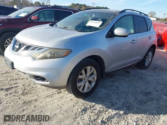 ✅ 2012 Nissan Murano S • VIN: JN8AZ1MWXCW234327 • Lot: 43794097. Listed on IAAI with 142,425 mi. Free auction sales archive from the USA and detailed vehicle history report at DreamBid. Image 2.
