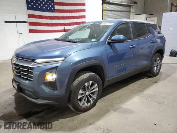 2025 Chevrolet Equinox FWD LT with VIN 3GNAXHEG5SL281830, listed as a Copart auction lot 68731765 with 3,766 mi miles and Salvage title. Bid and sale history available at DreamBid. Image 1.