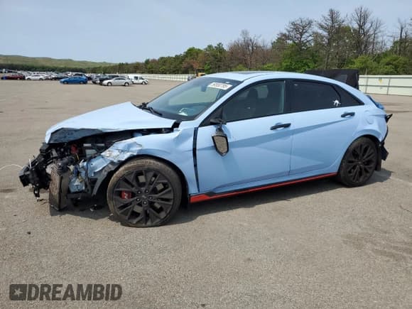 ✅ 2022 Hyundai Elantra • VIN: KMHLW4AK0NU007982 • Lot: 59550795. Listed on Copart with 36,957 mi. Free auction sales archive from the USA and detailed vehicle history report at DreamBid. Image 1.