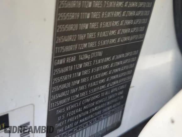 ✅ 2018 Jaguar F-Pace 30t Prestige • VIN: SADCK2GX9JA287988 • Lot: 64375515. Listed on Copart with 76,145 mi. Free auction sales archive from the USA and detailed vehicle history report at DreamBid. Image 14.