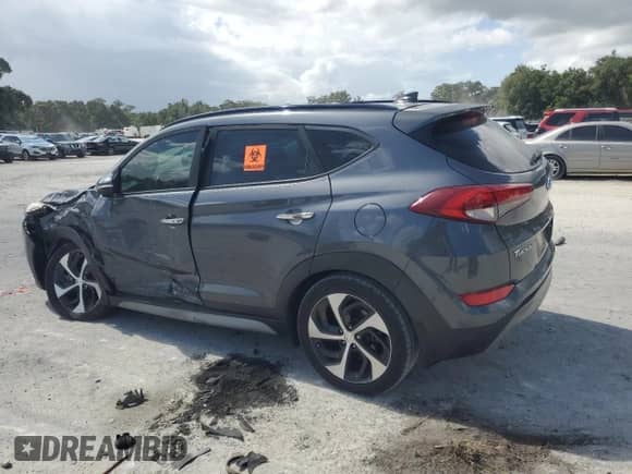 2018 Hyundai Tucson Limited z VIN KM8J33A23JU814937, wystawiony jako Copart lot #82202515 z przebiegiem 97 220 mil mil oraz Szkoda całkowita • Salvage title. Historia ofert i sprzedaży dostępna na DreamBid. Obrazek 2.