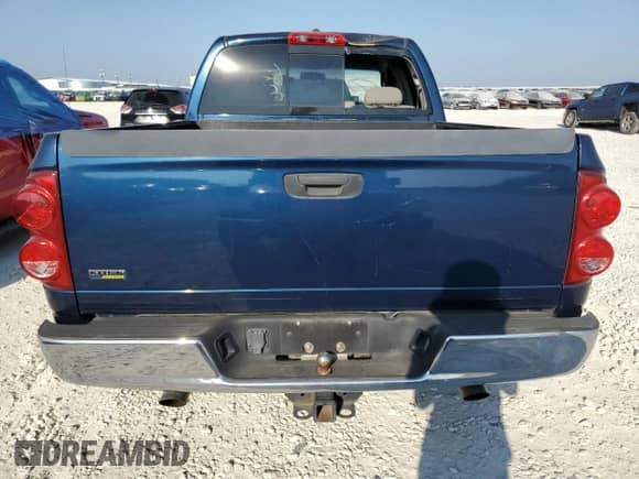 2007 Dodge 1500 SLT with VIN 1D7HA18P37J621489, listed as a Copart auction lot 67723384 with 93,336 mi miles and Salvage title. Bid and sale history available at DreamBid. Image 6.
