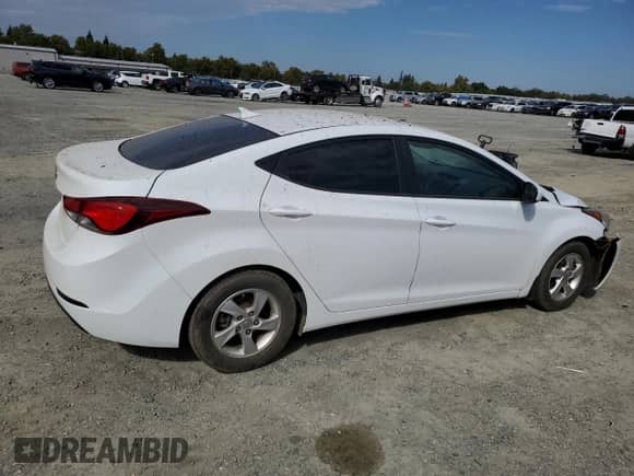 2015 Hyundai Elantra SE with VIN 5NPDH4AE7FH643629, listed as a Copart auction lot 71533795 with 89,776 mi miles and Salvage title. Bid and sale history available at DreamBid. Image 3.
