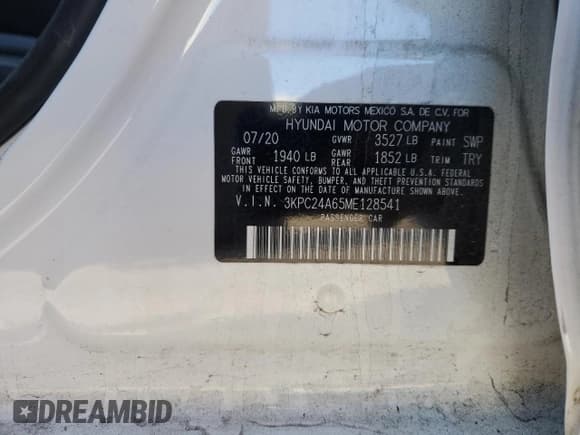 ✅ 2021 Hyundai Accent SE • VIN: 3KPC24A65ME128541 • Лот: 41952965. Опубликован ранее на Copart с пробегом 89 844 миль. Бесплатный доступ к архиву аукционных продаж из США и подробный отчёт об истории автомобиля на DreamBid. Изображение 14.