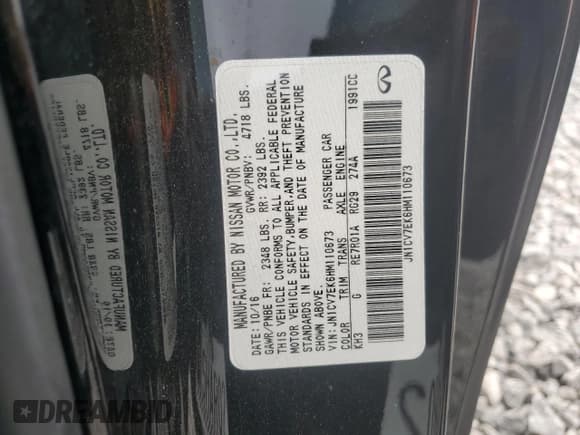 ✅ 2017 Infiniti Q60 2.0t • VIN: JN1CV7EK6HM110673 • Лот: 54171655. Опубликован ранее на Copart с пробегом 67 050 миль. Бесплатный доступ к архиву аукционных продаж из США и подробный отчёт об истории автомобиля на DreamBid. Изображение 12.