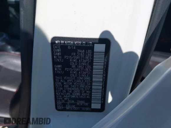 ✅ 2014 Nissan Juke SV • VIN: JN8AF5MR7ET453146 • Lot: 41959469. Listed on IAAI with 109,556 mi. Free auction sales archive from the USA and detailed vehicle history report at DreamBid. Image 9.