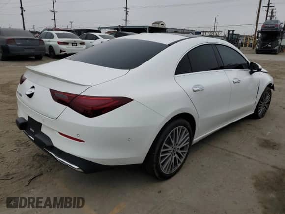 2024 Mercedes-Benz CLA 250 с VIN W1K5J4GB7RN468802, выставлен на аукционе Copart как лот 59939375 с пробегом 7 665 миль миль и Списание • Salvage title. История ставок и продаж доступна на DreamBid. Изображение 3.