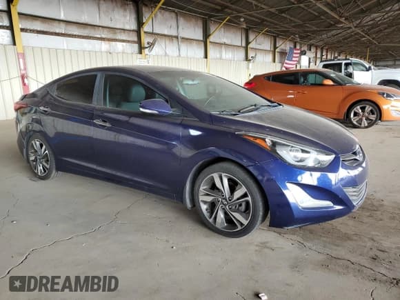 ✅ 2014 Hyundai Elantra SE • VIN: 5NPDH4AE4EH469985 • Lot: 68171955. Listed on Copart with 95,635 mi. Free auction sales archive from the USA and detailed vehicle history report at DreamBid. Image 4.