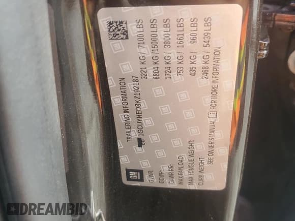 ✅ 2019 Chevrolet Silverado 1500 High Country • VIN: 1GCUYHED8KZ192187 • Lot: 71492894. Wystawiony na Copart z przebiegiem 102 031 mil. Bezpłatny archiwum sprzedaży aukcyjnych z USA i szczegółowy raport historii pojazdu na DreamBid. Zdjęcie 12.